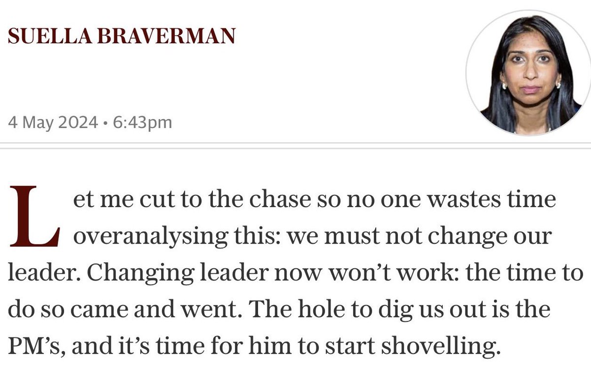 Opinion piece by Suella Braverman commented on by @Aiannucci but with #AltText