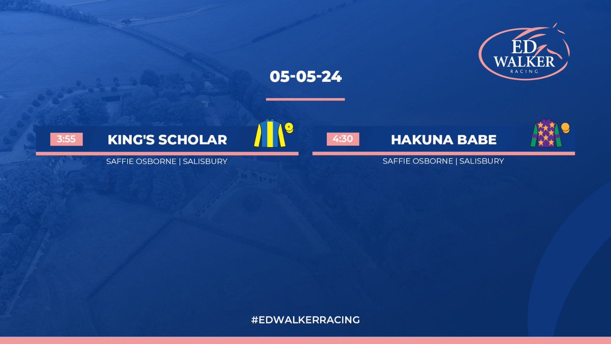 Two runners today @salisburyraces 🤞🏼🏇 #EdWalkerRacing