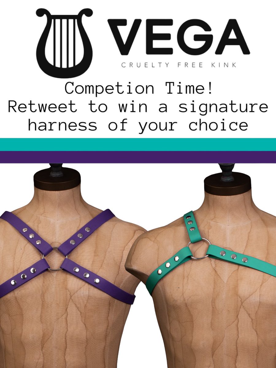Competition to WIN one of TWO new signature PVC Harnesses! Complete both for your chance to win- 1) Retweet this post! Two retweets will be chosen at random 2) Make sure you are following @vega_HQ The winner will be chosen at random on 11/05/24 at midday. Good Luck! 🍀🤞🏼