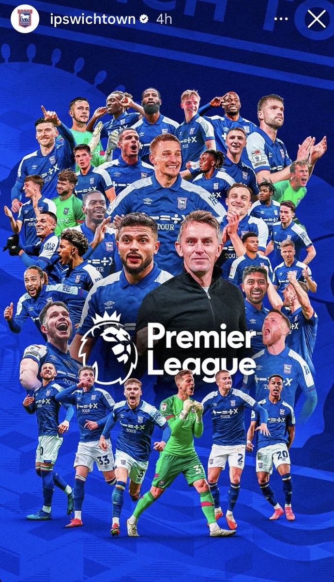 PREMIER LEAGUE Back to back promotions, so proud 🔵⚪️#itfc #southcoasttractorboysitfc