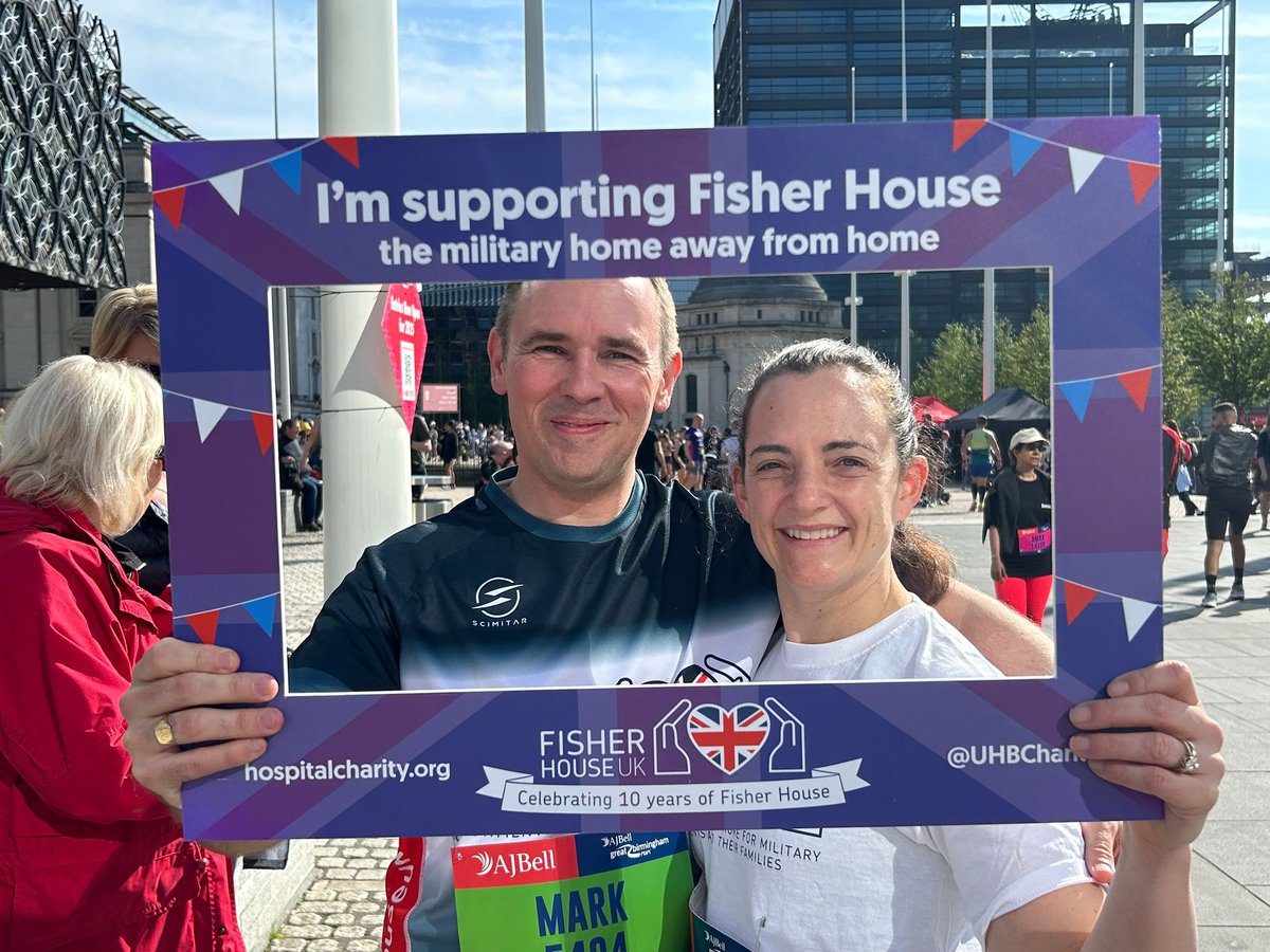 #TeamRCDM were out in force today taking part in #GreatBirminghamRun running in support of @FisherHouseFdtn and @UHBCharity. There was an amazing atmosphere and the ☀️ was shining. 👏 to everyone who took part @DMS_MilMed