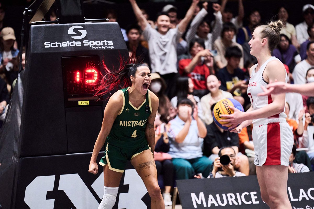 This team 🥹 The Gangurrus are off to Paris after booking their ticket with a win in the Olympic Qualifying tournament. Congratulations to @BendigoSpirit Ally Wilson, @PerthLynx Anneli Maley, @adellightning Lauren Mansfield and former WNBL player Marena Whittle. #OurTimeIsNow