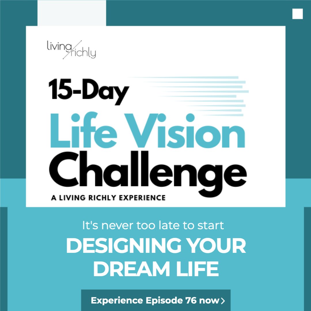 Take the 15-Day Life Vision Challenge at liverichly.me/15daychallenge or watch the official launch at liverichly.me/76yt

#LifeVisionChallenge #TransformYourLife #YourBestLifeNow #SelfImprovement #PersonalGrowth #LivingRichly #LivingRichlyNation #LivingRichlyPodcast