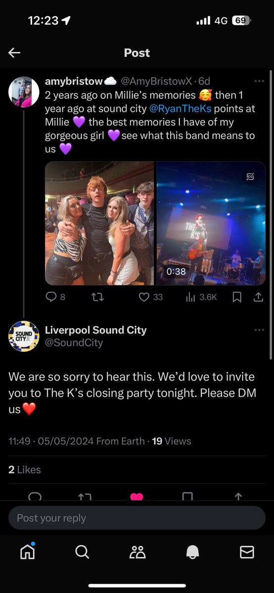 How amazing is this? Amazing gesture and again even more so a special night 💜we had tickets so if anyone needs 2 they can have mine 💜🤍