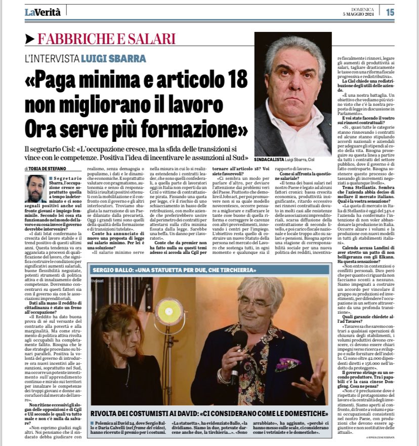 Il salario minimo farebbe perdere potere contrattuale e soldi ai sindacati in molti settori produttivi. Dicono sì alla formazione che andrebbe bene per i giovani,ma non per i 55enni perché è solo guadagno per loro. Sindacati concertativi utili ai sindacalisti e non ai lavoratori.