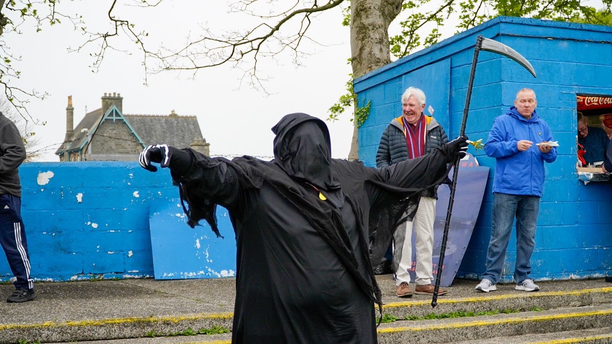The grim reaper at Stranraer yesterday 👀