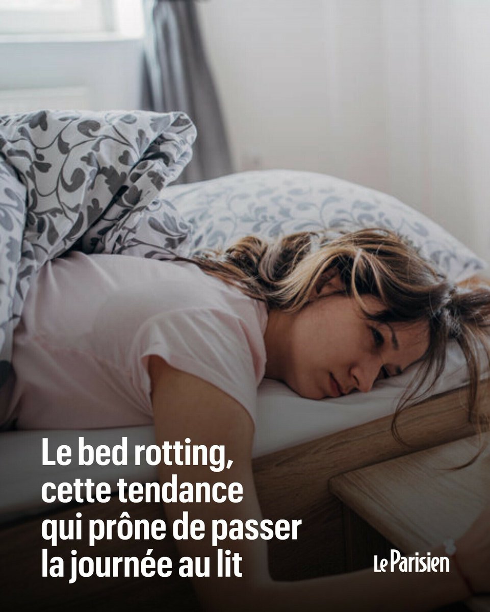 Rester au lit le plus longtemps possible pour se relaxer, c'est le «bed rotting» («pourrir au lit»), une tendance qui a la cote sur les réseaux sociaux Attention, si cette pratique devient habituelle, elle peut être un symptôme de la dépression ➡️ l.leparisien.fr/rkkP