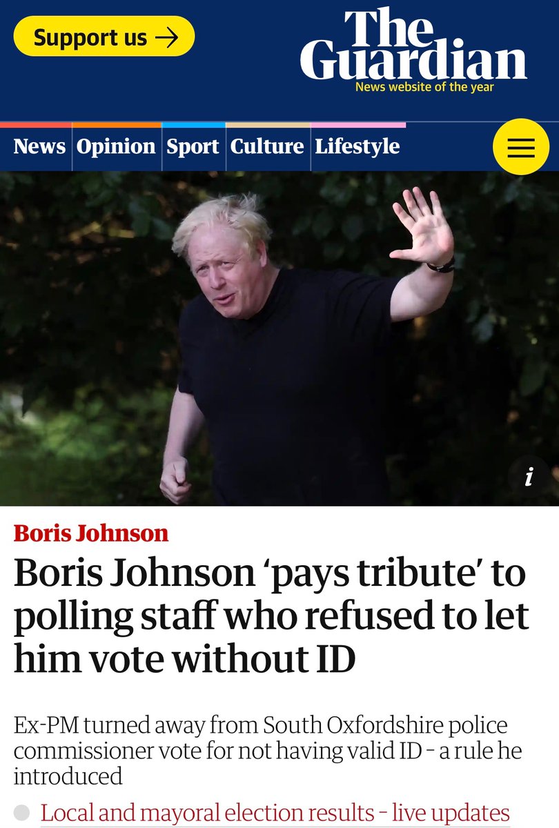 Did Johnson deliberately forgets voter ID to mock REMAIN HOME GUARD and other #RejoinEU groups?

It’s convenient he didn’t enforce ID until he’d rigged the Leave vote and stolen the referendum.

48/52% is just a couple of ID’s away from a remain win.

#BrexitHasFailed