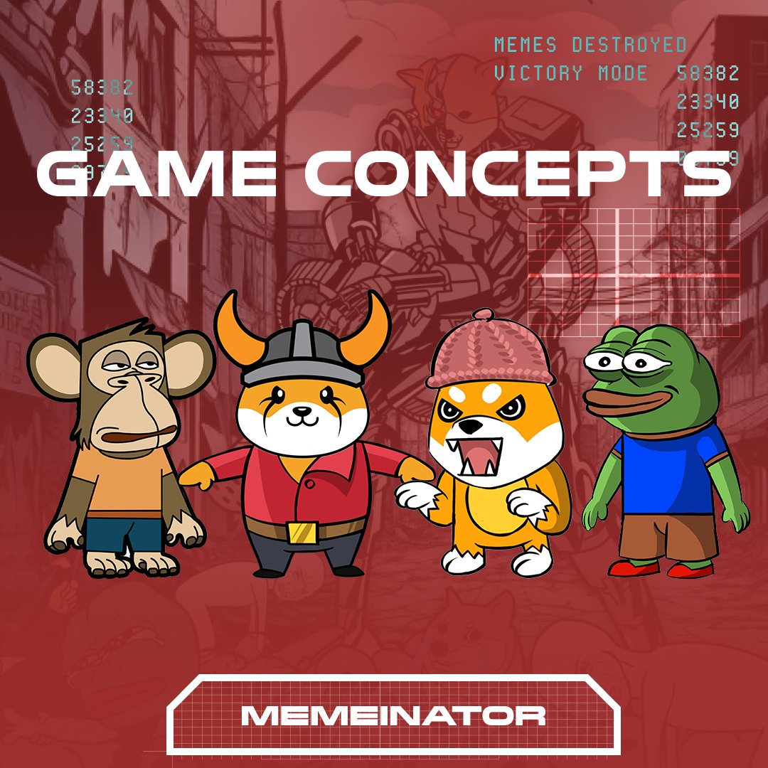 🚀 GEAR UP FOR THE ULTIMATE MEME EXPERIENCE! 🌟

🎮 IMMERSE YOURSELF IN THE MEMEINATOR GAME CONCEPT, WHERE GAME ASSET DESIGNS IGNITE A DIGITAL EXPLOSION! 🚀

WHO'S READY TO CONQUER THE MEME WARFARE? 💥