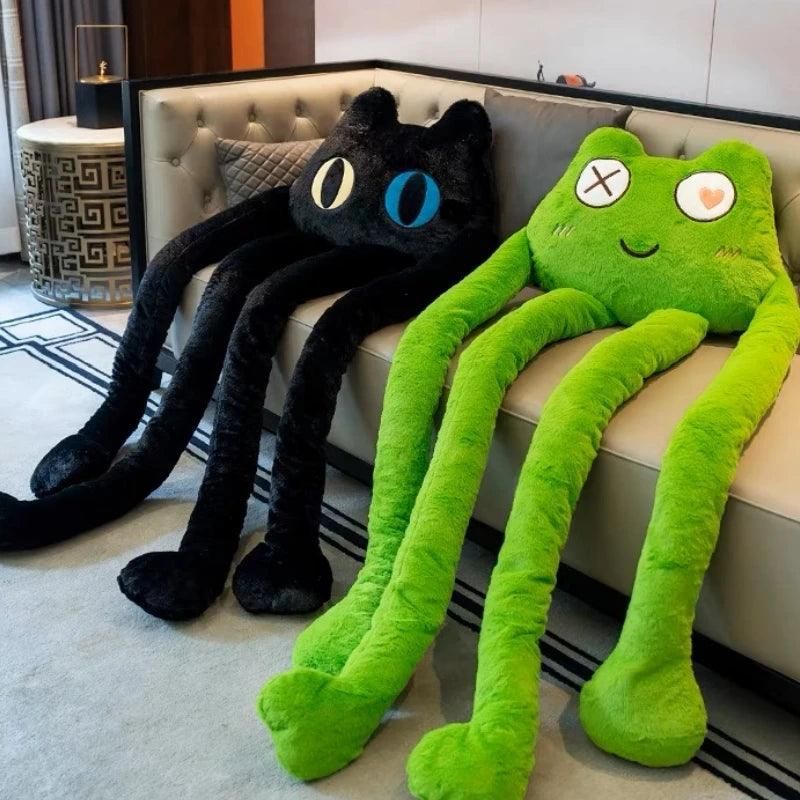 Link: buff.ly/3JeCR8W | 🌈Get cozy with our Green Frog & Black Cat plush toys! Super soft and cuddly, perfect for all ages. Elevate your snuggle game today! 💖 Shop now at adorbsplushies.com 🛍️ #plushies #stuffedanimals #softtoys #cuddly #snuggletime #adorable