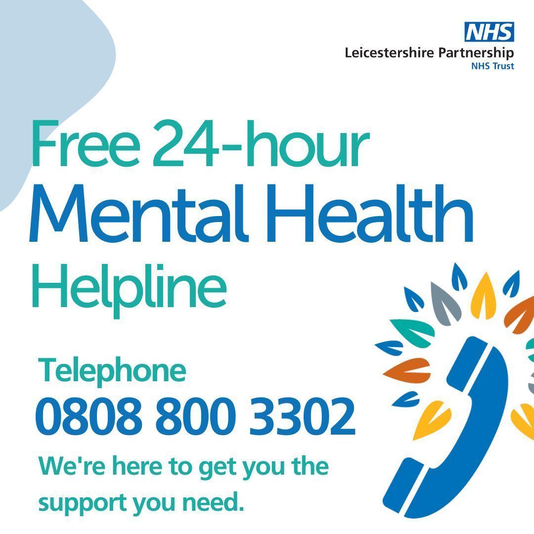 If you, or someone you care about need urgent help for your mental health, please call the Mental Health Central Access Point. 📞 0808 800 3302 ⏰ Open 24 hours a day, seven days a week For more information visit 👇 leicspart.nhs.uk/mental-health #MMHAW