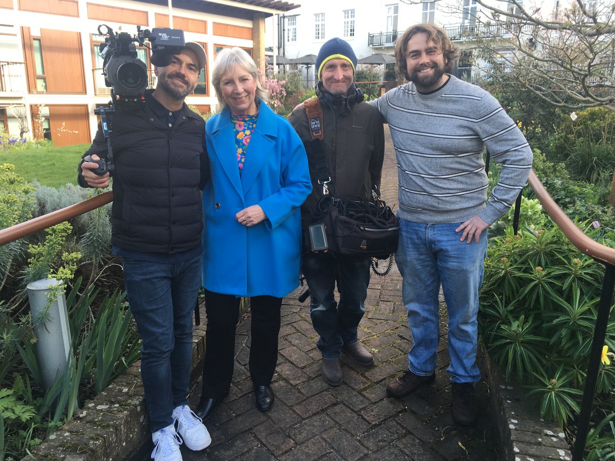 Trinity features this lunch time in today's edition of @BBCSoP, airing at 1:15pm on BBC 1. We had the pleasure of Presenter Pam Rhodes and the crew visit us, after selecting our gardens to film in for a feature marking the 75th anniversary of the hymn: 'How Great Thou Art.'
