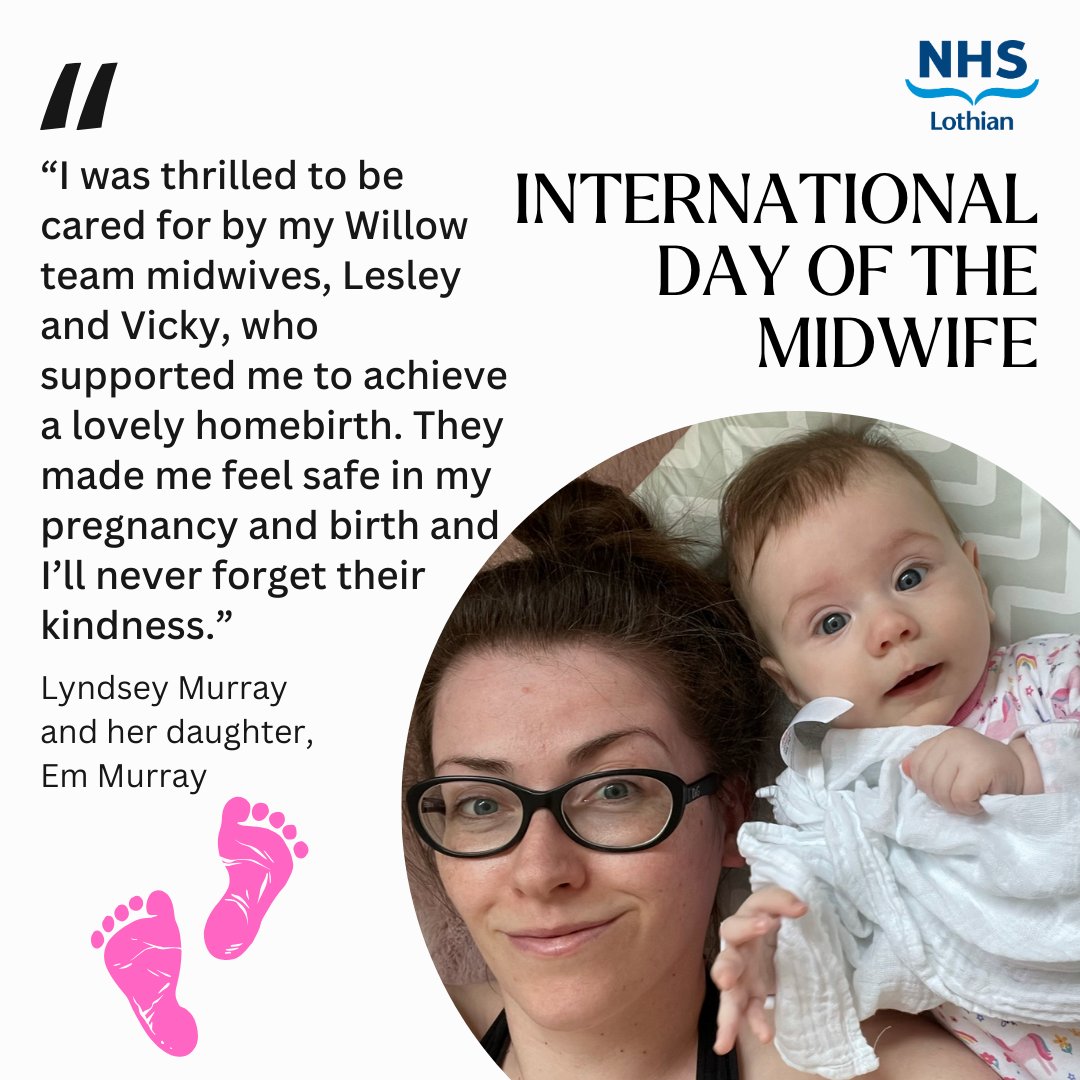 🎉It's International Day of the Midwife! Day in, day out our midwives provide essential support for expectant and new mums 🤰 Lyndsey has shared her experience with her midwives, Lesley and Vicky.