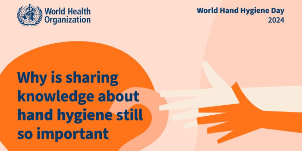 .@WHO World #HandHygieneDay brings people together to advocate for hand hygiene at the point of care, to reduce healthcare-associated infections and safer, quality health care for all 🙌 Read the annoucement and get your poster here: ow.ly/2lhh50RvOHi