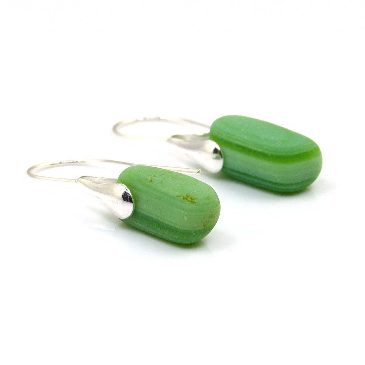 Pastel Green Milk Sea Glass Drop Earrings, Sea Glass Earrings, Sea Glass Jewellery, Glass Earrings, Sterling Silver Earrings e275 tuppu.net/52e5e826 #MHHSBD #UKGiftHour #womaninbizhour #HandmadeHour #shopindie #UKGiftAM #thestrandline #elevenseshour