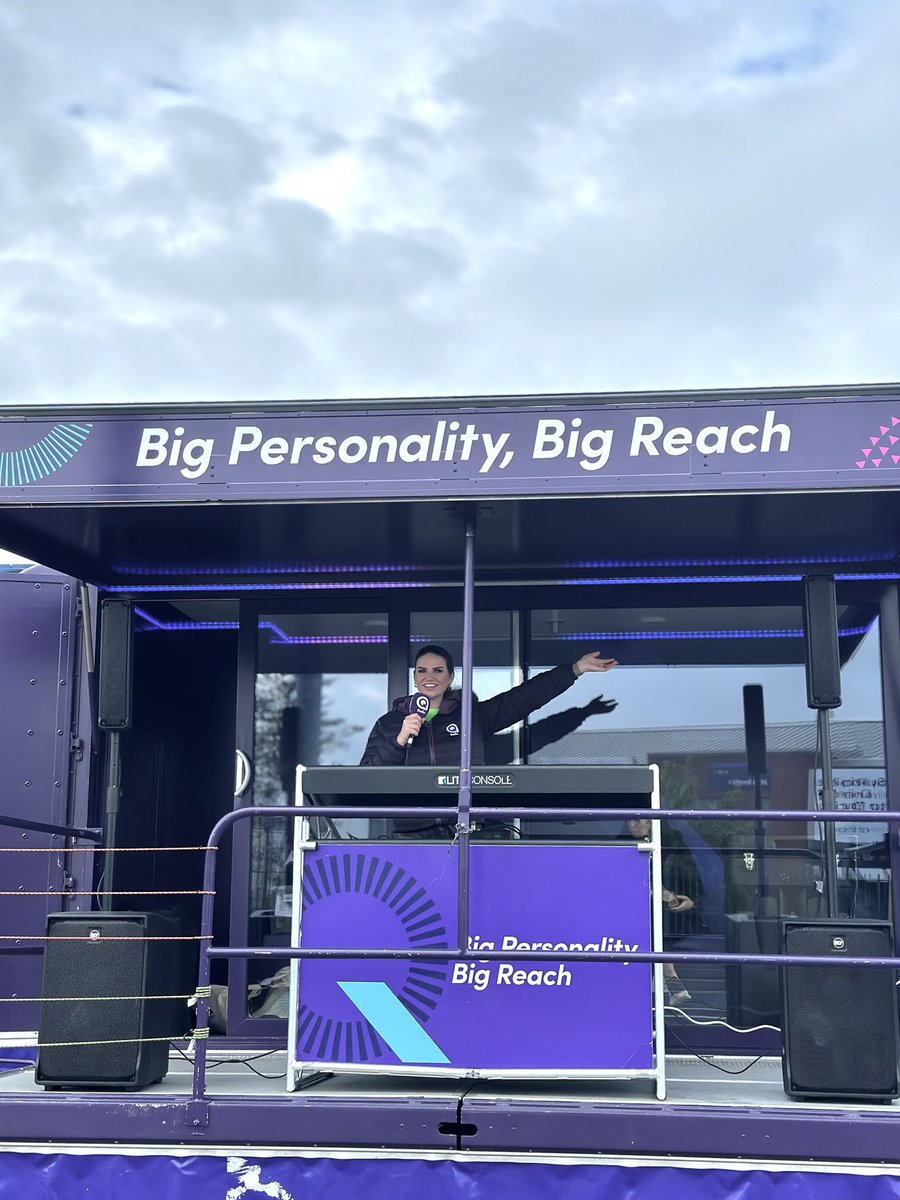 BIG support for the @marathonbcm Cheering on the runners in the Belfast City Marathon today? Look out for Jordan & the Q Crew at the Roadcaster, parked outside Direct Furniture. They’ll be playing BIG tunes and showing BIG support for everyone taking part, with Q merch to grab!