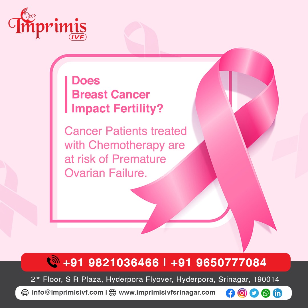 Does breast cancer impact fertility?

Chemotherapy: Chemotherapy drugs can potentially damage the ovaries, leading to a decreased ovarian reserve or even premature menopause. 

Call for an appointment: 9650777084

#ivf #ivfpregnancy #ivftreatment #ivfcentre #ivftreatmentcentre