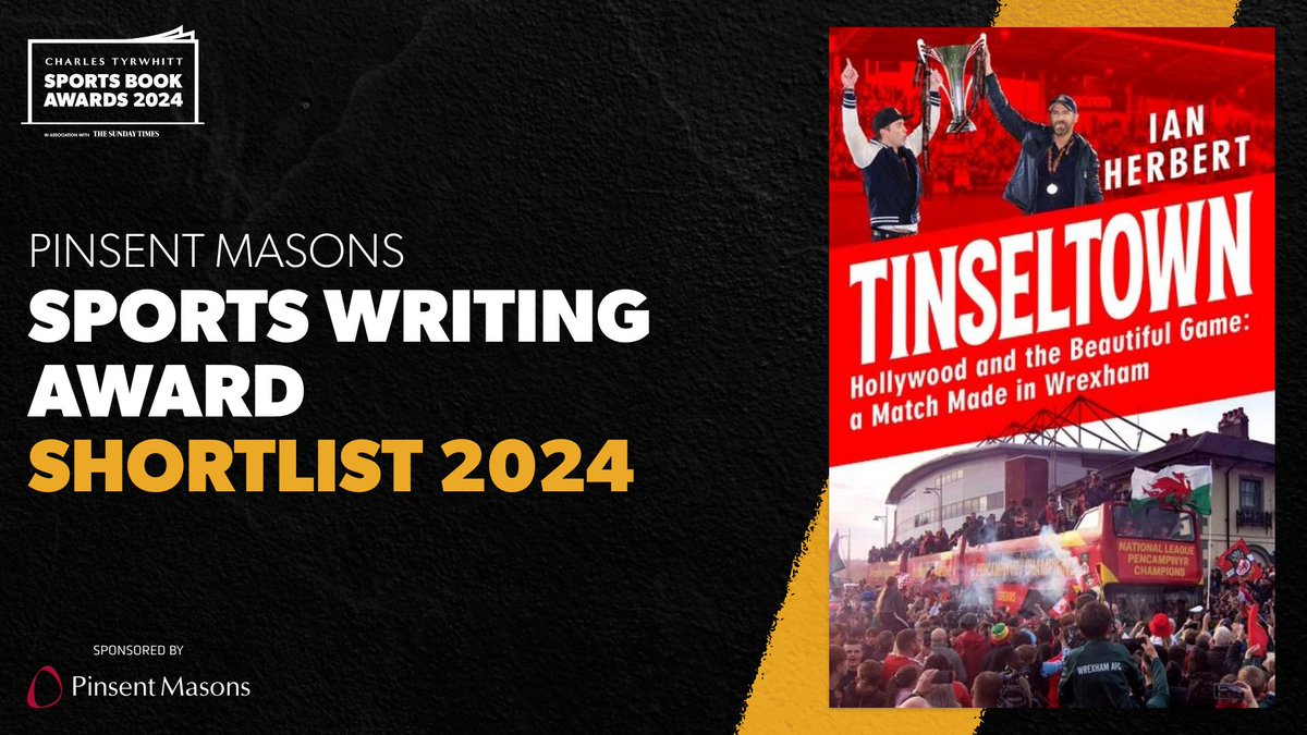 Headline Books (@headlinepg) on Twitter photo NazarΓ© by <a href="/mattmajendie/">Matt Majendie</a> and Tinseltown by <a href="/ianherbs/">Ian Herbert</a> have been shortlisted for the Pinsent Masons Sports Writing Award in the <a href="/charlestyrwhitt/">Charles Tyrwhitt</a> @sportsbookawards π
#CTSBA24 #ReadingForSport NazarΓ© by <a href="/mattmajendie/">Matt Majendie</a> and Tinseltown by <a href="/ianherbs/">Ian Herbert</a> have been shortlisted for the Pinsent Masons Sports Writing Award in the <a href="/charlestyrwhitt/">Charles Tyrwhitt</a> @sportsbookawards π
#CTSBA24 #ReadingForSport