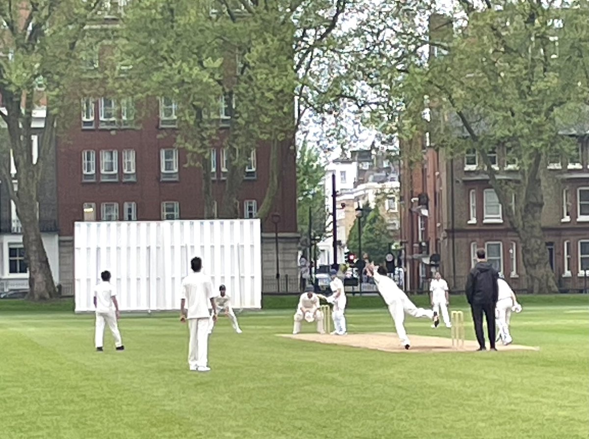 The @wschool U15 XI progress to the next round of the @LondonSchoolsCA U15 Ingham Cup after beating the rain to gain victory over The Campion School. Toby (74) starred with the bat, followed by an efficient bowling effort to set up the win. Many thanks to Campion for coming over.