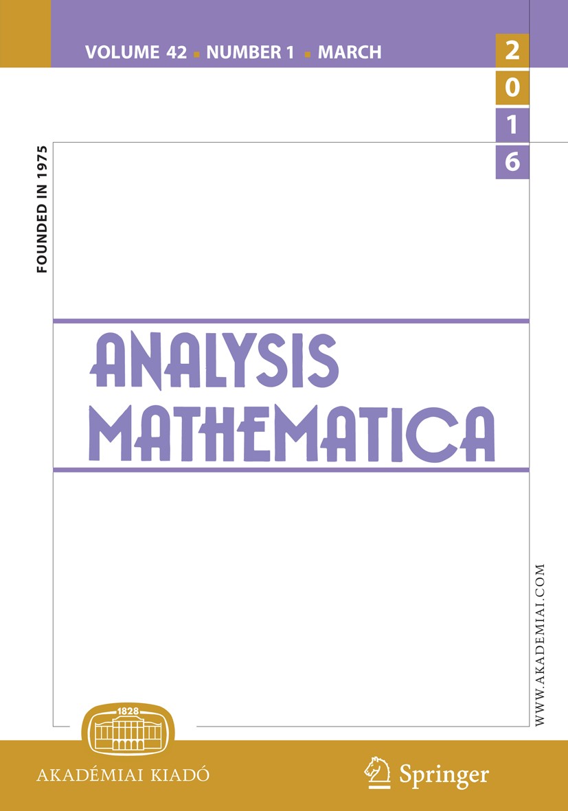 Check out today! 'Analysis Mathematica' is dedicated to addressing mathematical analysis problems across classical and modern domains, including functional, convex, and harmonic analysis, operator theory, and potential theory. bit.ly/4aSCw7O @AkJournals @SpringerMath
