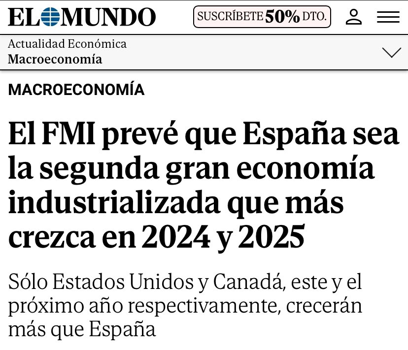 MALA NOTICIA PARA EL PP. @NunezFeijoo y los suyos preferirían que la economía se hundiese. Animo @ppopular, siempre os quedará ETA.
