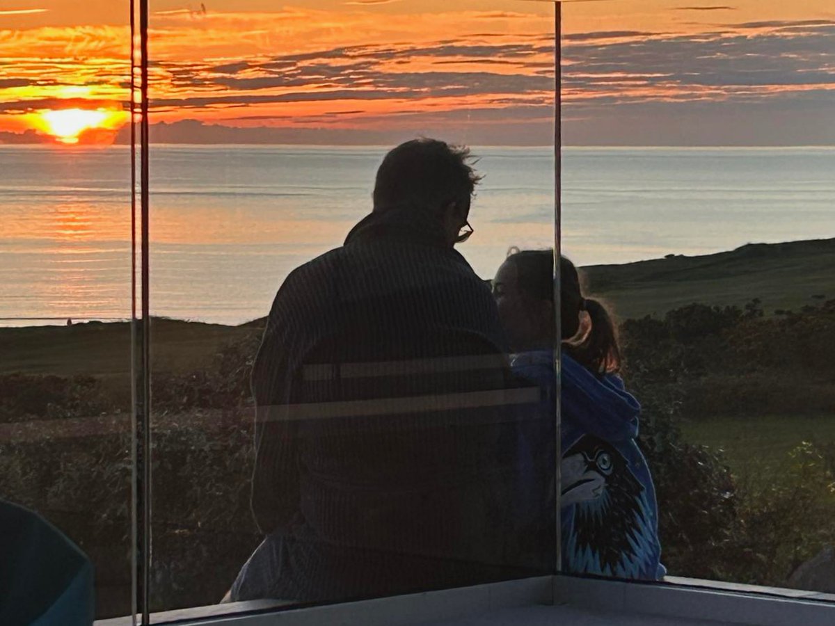 Last night, the Boy was watching BGT, my wife was enjoying sitting quietly watching the beautiful sunset, so me &amp; the Girl went out to perch on the wall and chat about reflections on the water and pretend pirate ships and magical islands on the horizon. It was beautiful.