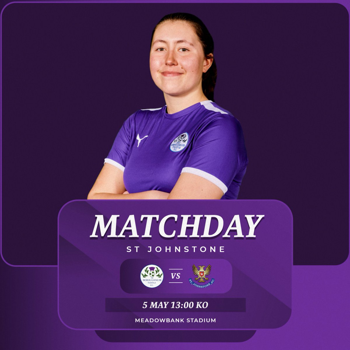 𝗠𝗔𝗧𝗖𝗛𝗗𝗔𝗬 📣 We're back in action this afternoon! Here's a reminder of all the key info... 🆚 @stjwfc 🏆 @SWPL 2 🏟️ Meadowbank Stadium 🕐 1pm KO 🎟️ £6/2 ➡️ Follow all the in-game action via @ThistleLive.