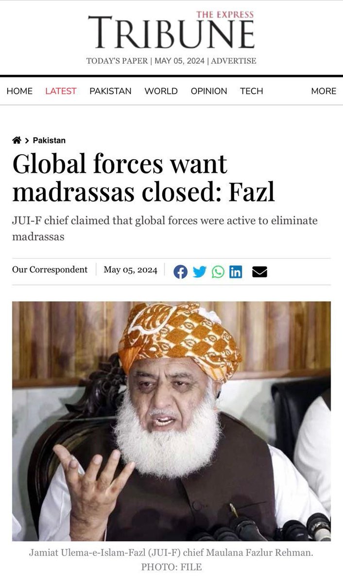 Pakistan is a backward tribal shithole. People with a functioning brain and a sense of morality and humanity will always want madrassas shut down. Madrassas churn out inbred Islamist retards who are a little bit rapey, a little bit violent and a little bit bomby. Less…