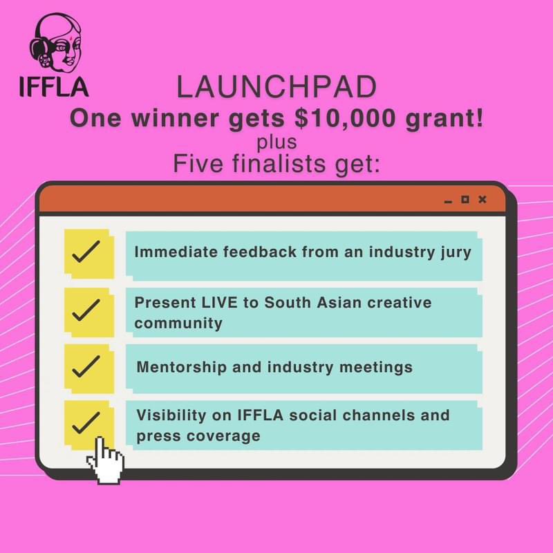 All South Asian writers/ directors/ producers in the U.S. This is your LAST CHANCE to submit to IFFLA's Launchpad: A Pitch Competition! FINAL DEADLINE: Friday, May 10 Win big with a $10,000 grant prize. Get, Set, Pitch!! Details on @iffla website and below!