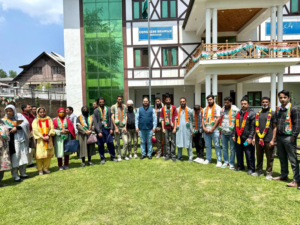 Several youths from different parties including BJP, joined the Congress Party today at Srinagar Headquater..