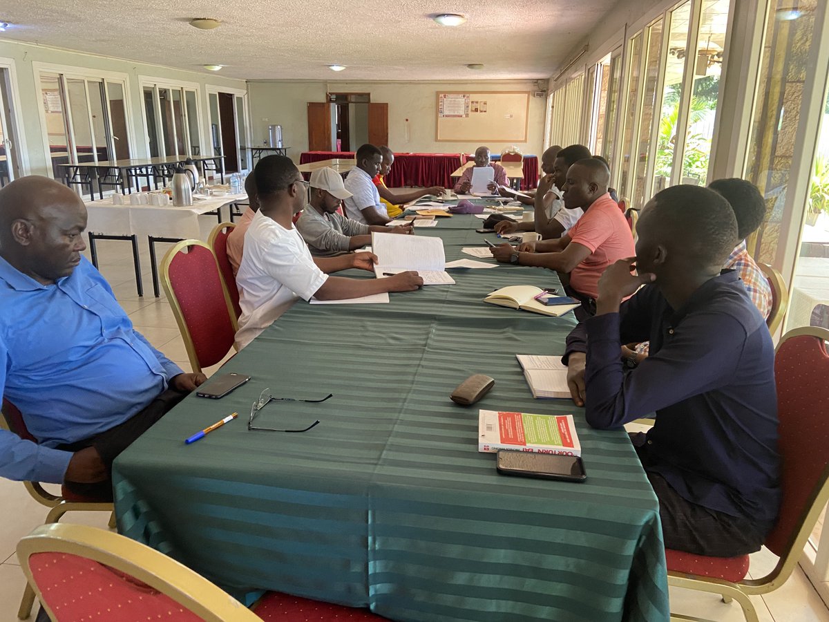 Happening Now: SHACKOBA Executive Committee and Cohort Leaders Meeting at Pope Paul Hotel. The meeting is chaired by President Rtn. Dr. Bukenya Christopher.
