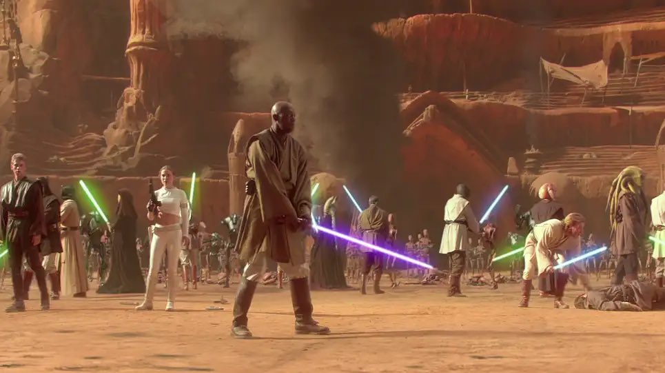 Attack of the Clones' Geonosis Arena Jedi, “ May the fourth be with you!”