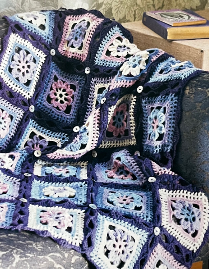 Beautiful Crochet Button Trimmed Granny Square Blanket 🌸

Cute flower motifs squares are joined with a pretty scalloped border to give an openwork effect. Buttons are sewn on after to add a touch of uniqueness.

#MHHSBD #craftbizpary #smartsocial #sundayfringe
💜 Link below 💜