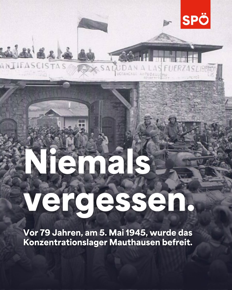 Am 5. Mai 1945 begann die Befreiung des Konzentrationslagers Mauthausen. Erinnern und Gedenken müssen für uns immer auch ein Auftrag sein. Der Auftrag, unsere Demokratie zu schützen. Der Auftrag, Hass, Rassismus und jeder Form von Antisemitismus entschieden entgegen zu treten.