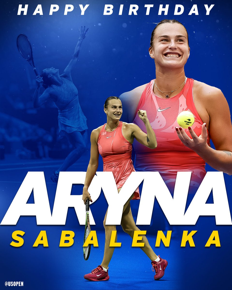 wishing Aryna Sabalenka a very happy birthday! 🎉🎈