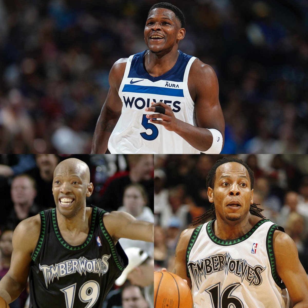 Les plus grosses performances au scoring d’un joueur des Timberwolves dans un match de Playoffs : 🥇 Anthony Edwards - 43 🥈 Anthony Edwards - 41 🥉 Anthony Edwards - 40 🥉 Sam Cassell - 40 (x2) 6️⃣ Troy Hudson - 37 7️⃣ Anthony Edwards - 36 (x3) Déjà bien installé le man…