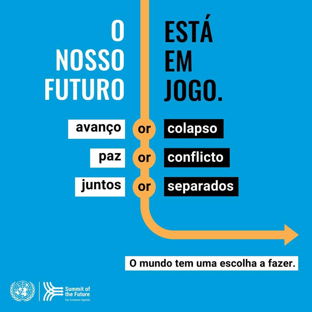 A Conferência do Futuro será um momento decisivo de avanço para o #NossoFuturoComum. Saiba mais sobre esta oportunidade única para o mundo se unir e encontrar soluções comuns para desafios actuais. un.org/en/summit-of-t…