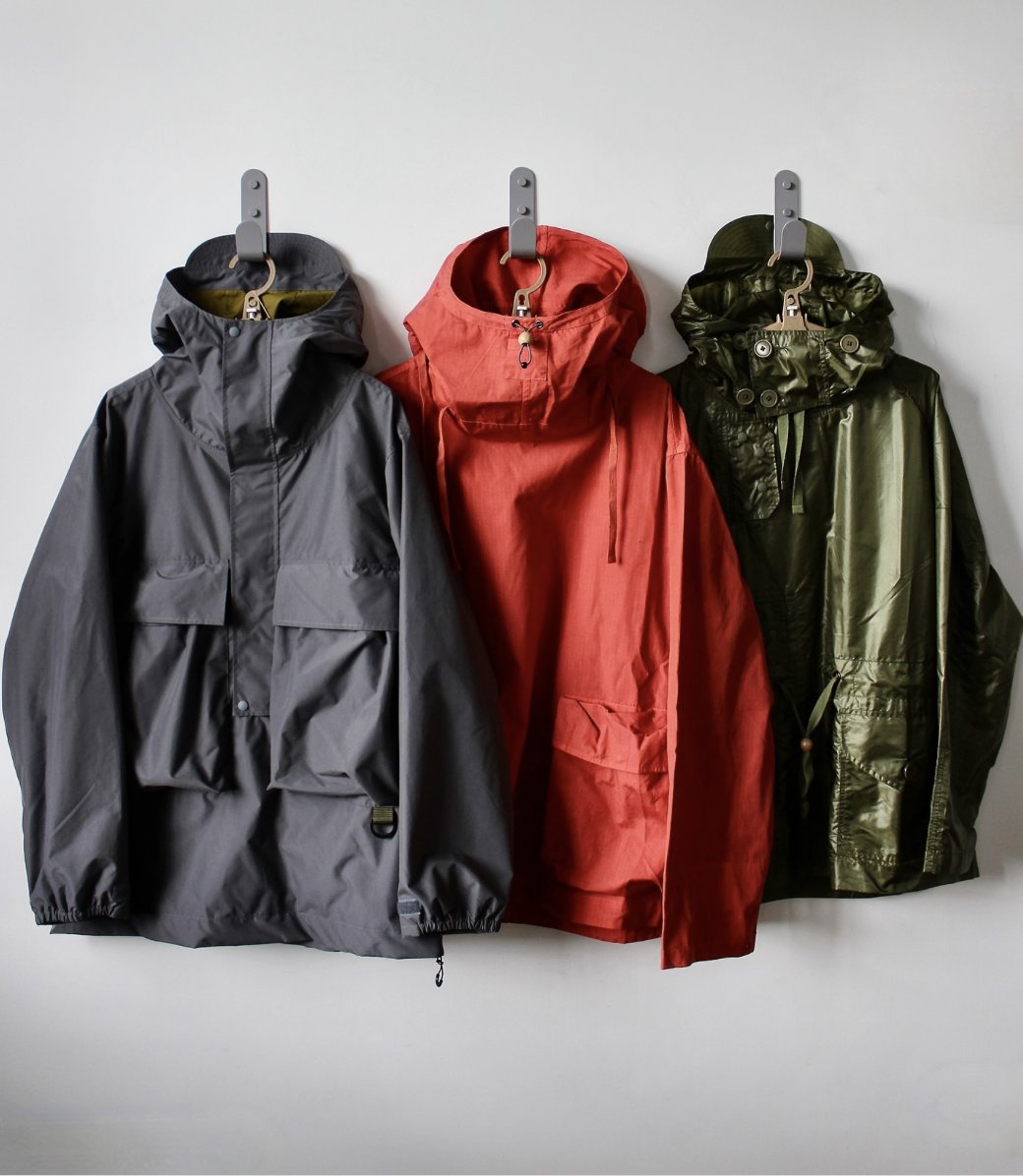 Coltrane & Hawker, plus Deck smock in dead stock military parachute ripstop fabric. Contact: info@hawkwoodmercantile.com #hawkwoodmercantile #hawkwood #smocks #smock #jackets #jacket #coats #coat #outerwear #menswear