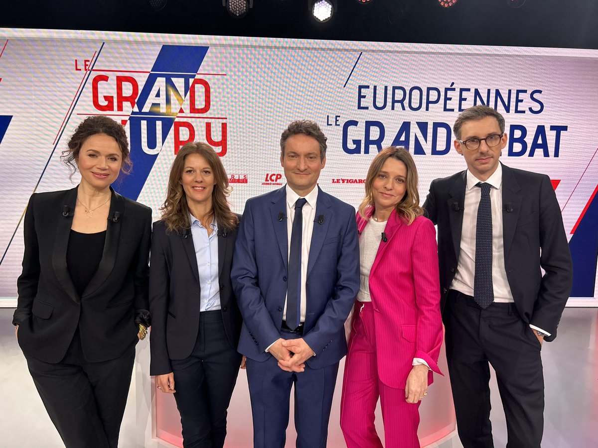 🇪🇺🗳️🗣️ @LeGrandJury - Européennes Le Grand Débat - @Myriamencaoua @paulineB @olivierbost @ANAISBOUTON et @jimjarrasse vous donnent rendez-vous à 12h sur #RTL et @ParisPremiere ! Et à 18h sur @LCP