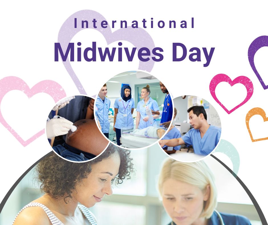 On Sunday 5 May midwives across the world will be celebrating International Day of the Midwife 2024. Join us in celebrating and thanking these incredible teams 🎉