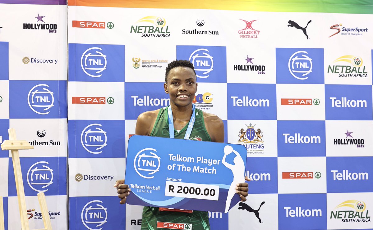 #TelkomNL Player of the match EC Comets GA - Princess Kanetsi 🏆😃💯  

#TelkomNL | #TNLisBack | #netballsouthafrica