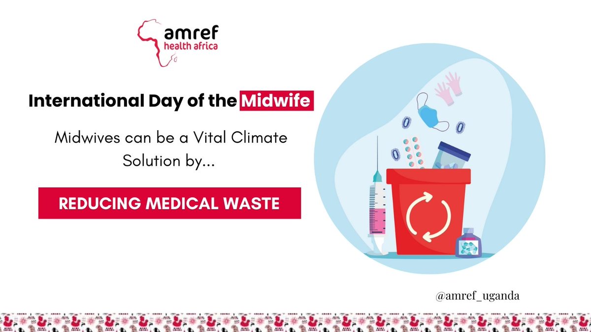 #InternationalDayOfTheMidwife By focusing on low-intervention childbirth and utilizing reusable equipment whenever possible, #midwives can help reduce the amount of medical waste generated during childbirth. #HealthForAll #midwives @WHO @UNICEF @UNFPA @NLinUganda @EUinUG