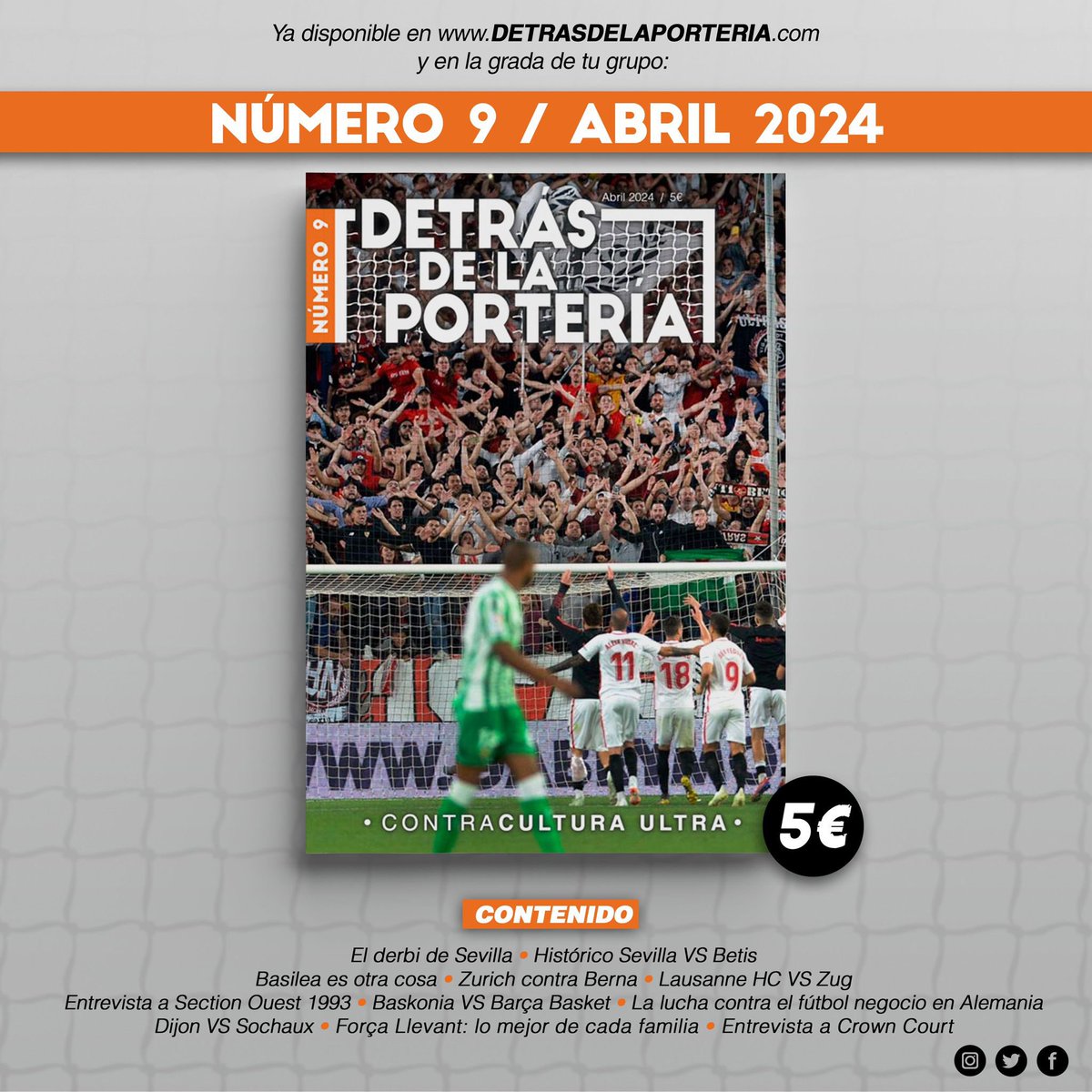 Seguimos teniendo @DetrasPorteria con participación del grupo en el repaso de parte de la historia futbolera de nuestra ciudad. ¡No te quedes sin tu revista!