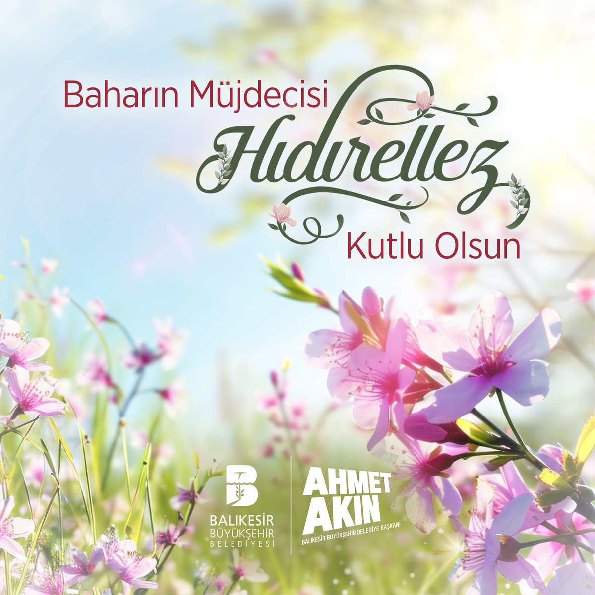 Baharın müjdecisi olan #Hıdırellez'in tüm dünyaya sağlık, huzur, bolluk ve bereket getirmesini diliyorum. #HıdırellezBayramı kutlu olsun. 🌸