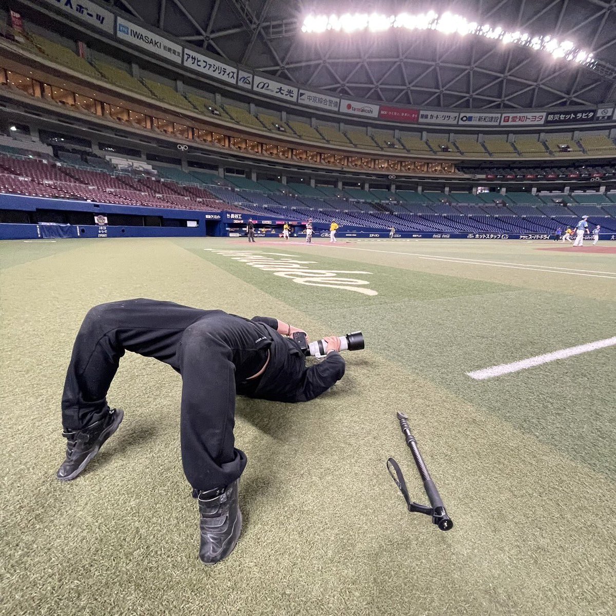 バンテリンドームで写真撮ってもろた🥰