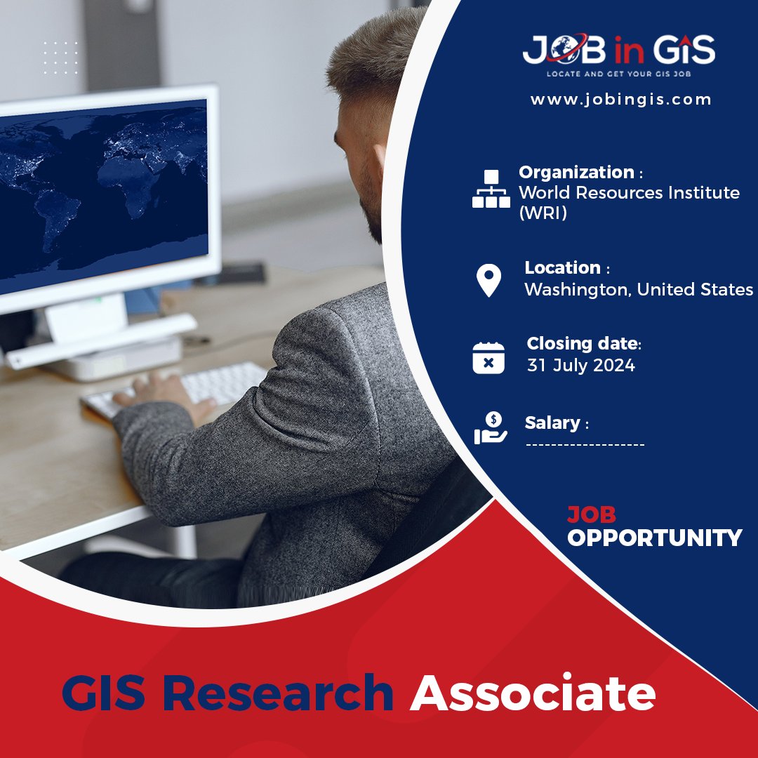#jobingis : World Resources Institute (WRI) is hiring a GIS Research Associate
📍 : #Washington #UnitedStates

Apply here 👉 : jobingis.com/jobs/gis-resea…

#Jobs #mapping #GIS #geospatial #remotesensing #gisjobs #Geography #cartography