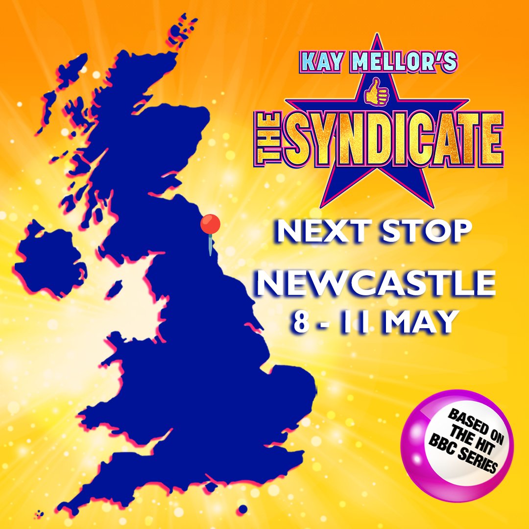 Next stop: Newcastle 📍⁠ The Syndicate is coming to Newcastle Theatre Royal from Wednesday, 8 to Saturday, 11 May.⁠ ⁠ Book your tickets now! ⁠ 🎟️ syndicateplay.co.uk⁠ #TheSyndicate #TheSyndicatePlay