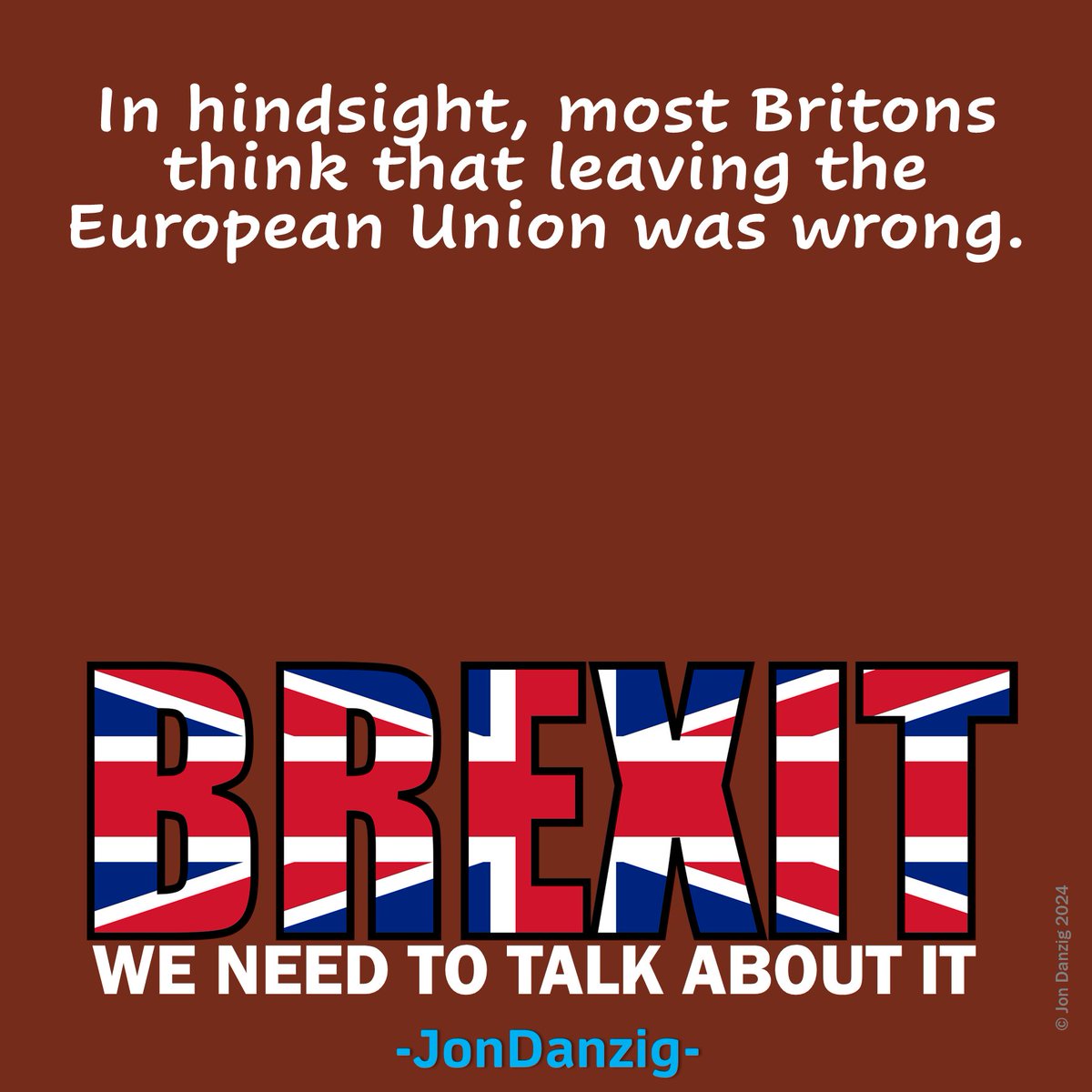 55 percent of people in Great Britain think it was wrong to leave the European Union, compared with 34 percent who think it was the right decision. Source: bit.ly/4bsCcgt #Brexit #EU #democracy