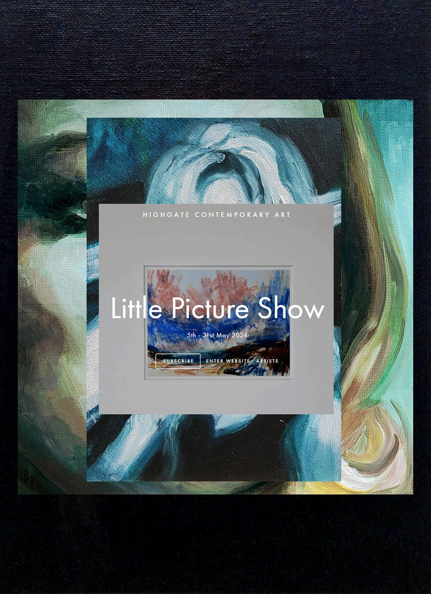 The Little Picture Show – Opens: Sunday 5th May at 10am GMT. All artwork and ceramics priced between £50-£250. Artwork is listed anonymously. Fresh batches of art added each Sunday at 10am throughout May. highgateart.com #affordableart #littlepictureshow #paintings