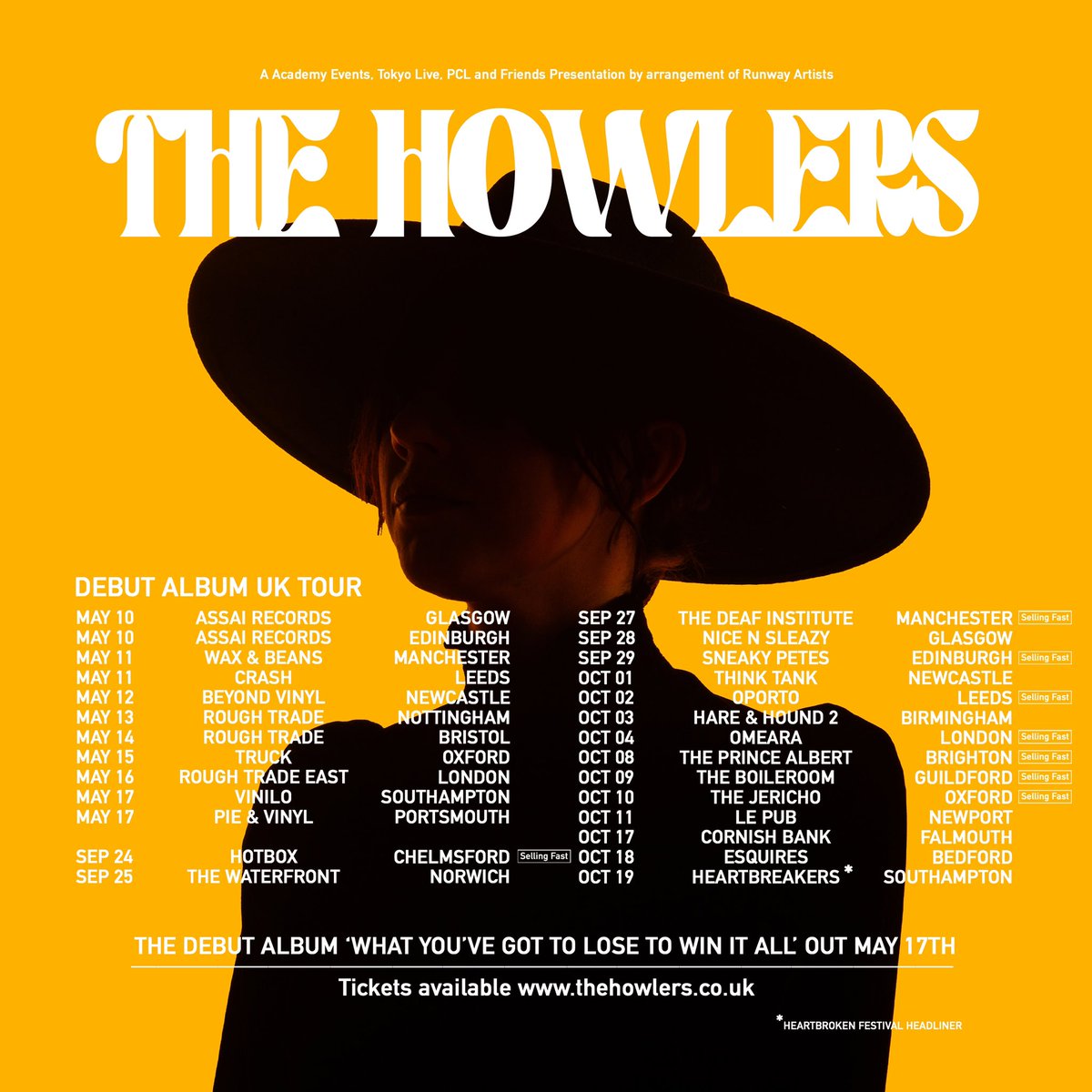 Don’t be last minute Larry, get a ticket early for our debut album tour, alot of dates are selling fast! And it’s only week 1: linktr.ee/thehowlersuk Not so fun fact, It’s pretty common for 80% of ticket sales to happen 2 weeks before a show these days (yep it’s a pain), which